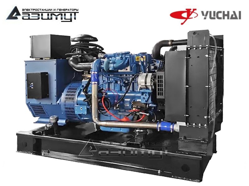 Дизельный генератор АД-50С-Т400-1РМ26 Yuchai мощностью 50 кВт (380 В) открытого исполнения